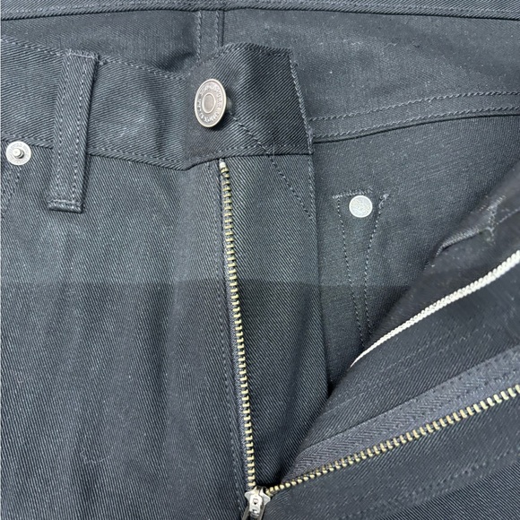 Simon Spurr Slim Pant Black Denim RAW Size 35 X 30 NEW - Picture 5 of 6